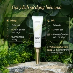 Hướng Dẫn Sử Dụng Gel Trị Mụn Nha Đam Dr Cell Buổi Sáng Và Buổi Tối Hiệu Quả