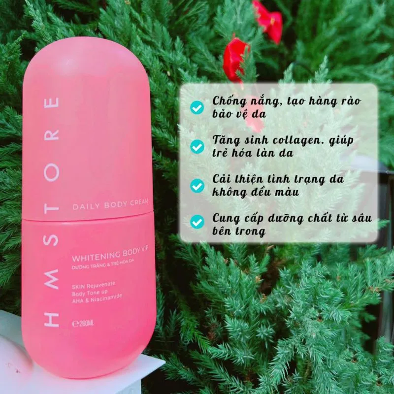 Kem Body Cream Vip Dưỡng Trắng Toàn Thân, Cấp Ẩm Và Chống Nắng
