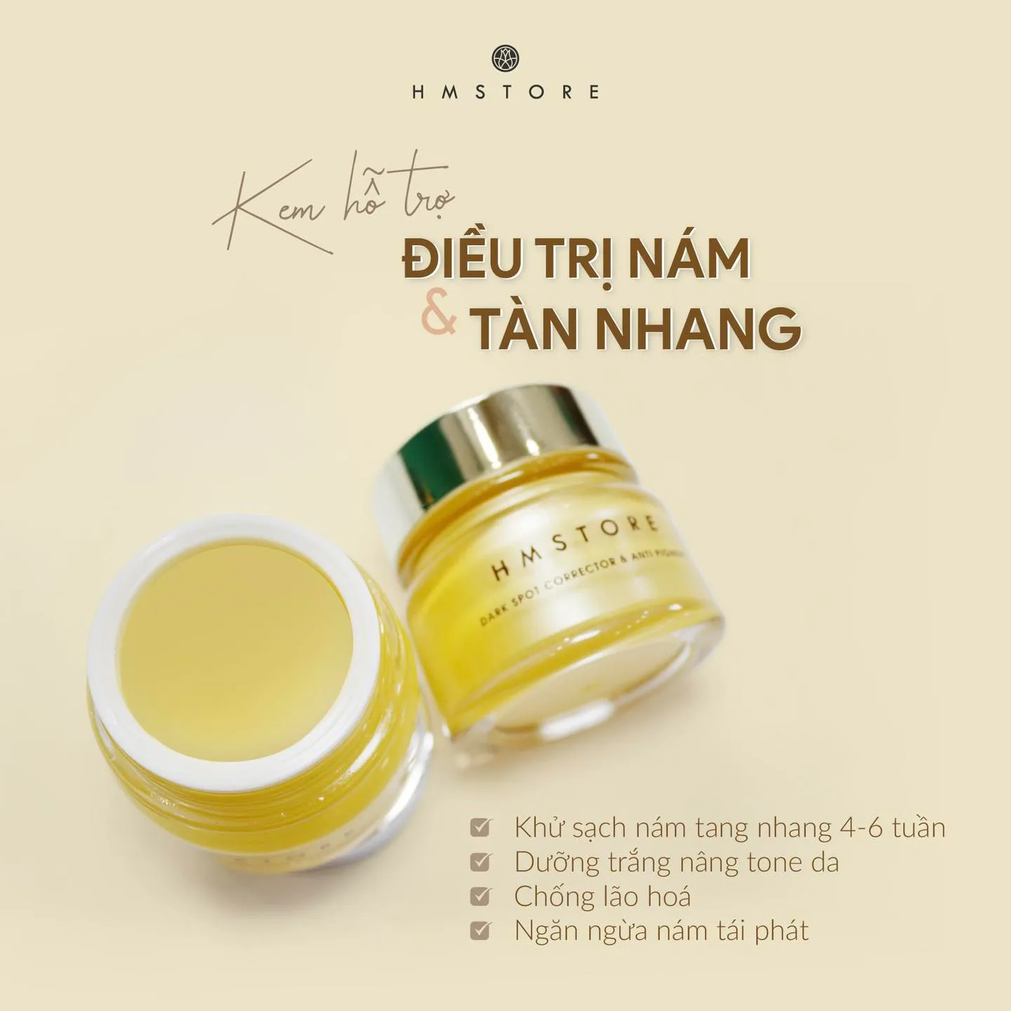 Kem Jussmy Trắng Da Điều Trị Nám Tàn Nhang 1 Kem Jussmy Nám
