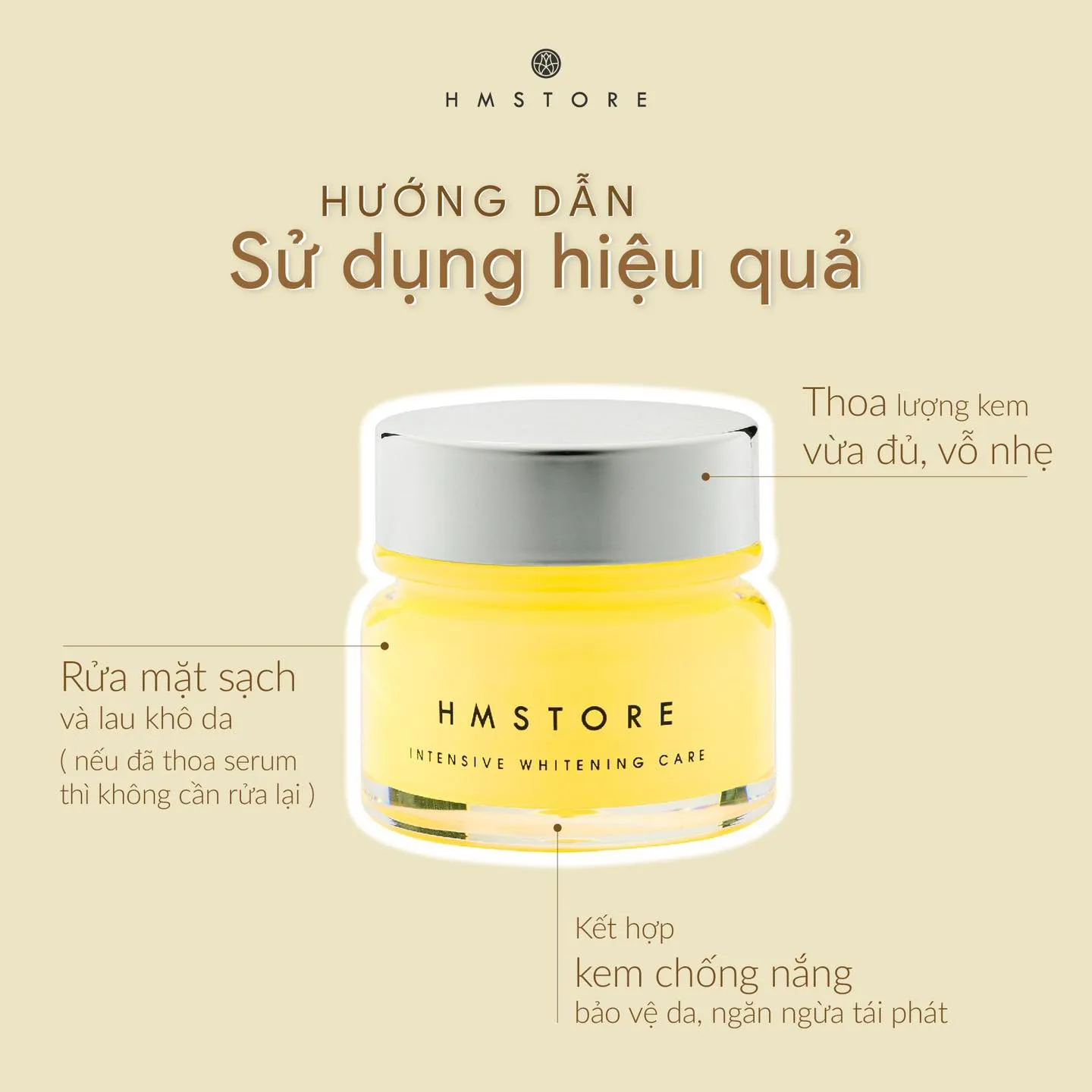 Kem Jussmy Trắng Da Điều Trị Nám Tàn Nhang 3 Hướng Dẫn Sử Dụng Kem Nám Jussmy