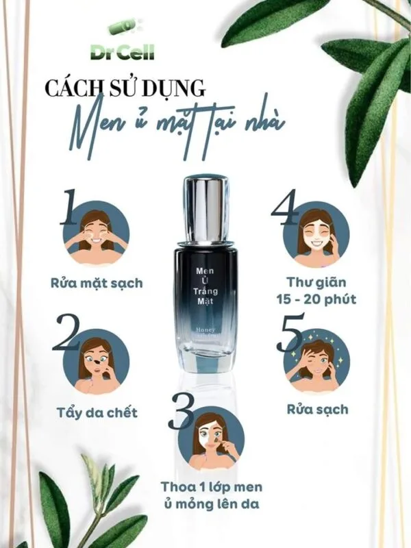 Men Ủ Trắng Da Mặt Dr Cell 12 Cách Sử Dụng Men Ủ Trắng Mặt Drcell