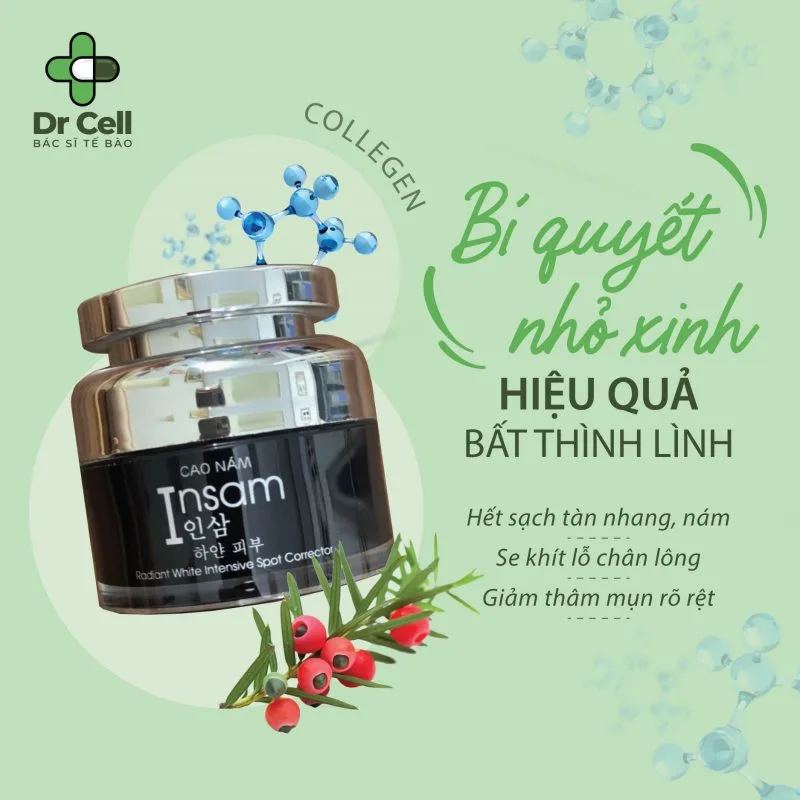 Cao Nám Insam Hàn Quốc Giảm 70% Nám Sau 2 Tuần 8 Cao Trị Nám Insam Dr Cell