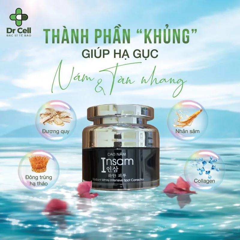 Cao Nám Insam Hàn Quốc Giảm 70% Nám Sau 2 Tuần 7 Thành Phần Cao Trị Nám