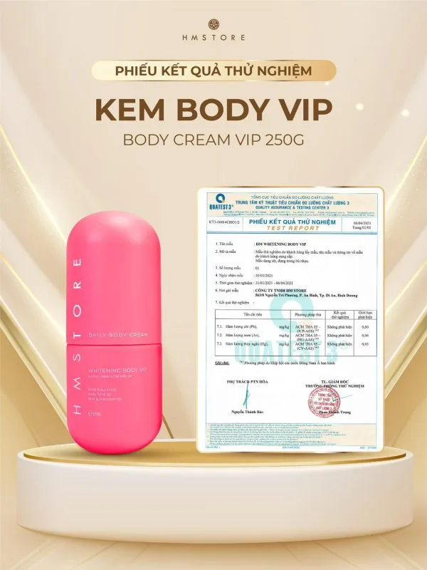 Cream Vip Whitening Body – Kem Body Vip Siêu Trắng Chính Hãng