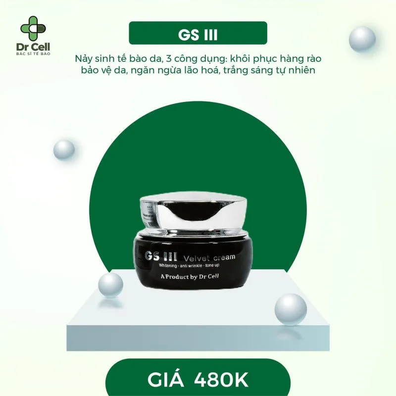 Review Kem Gsiii Velet Cream Dr Cell Có Tốt Không? 5 Giá Bán Kem Gsiii Velet Dr Cell Chính Hãng