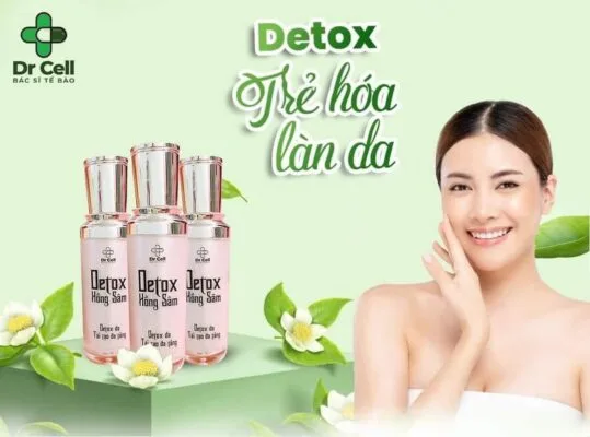 Detox Hồng Sâm Dr Cell Trị Mụn, Nám, Da Trắng Khỏe Từ Bên Trong 