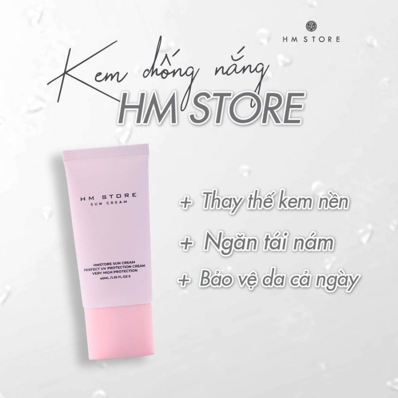 kem chống nắng HM Store