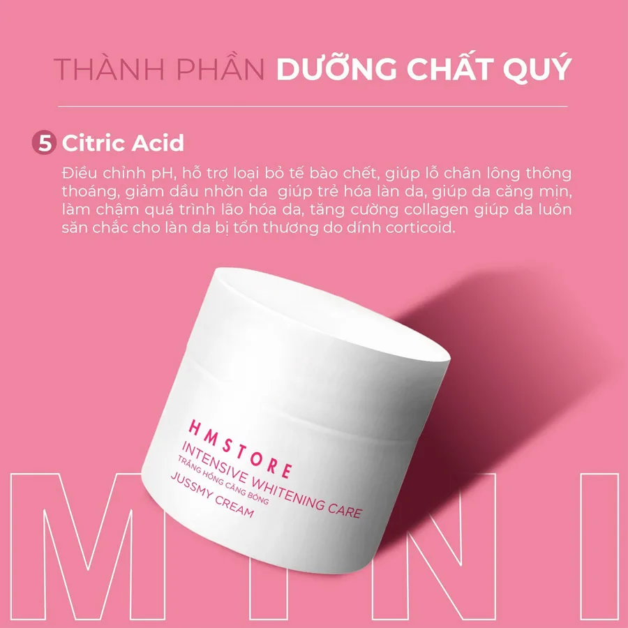Kem Trắng Hồng Jussmy Size 5Gr Căng Bóng, Trắng Hồng Tự Nhiên.  Ảnh 3