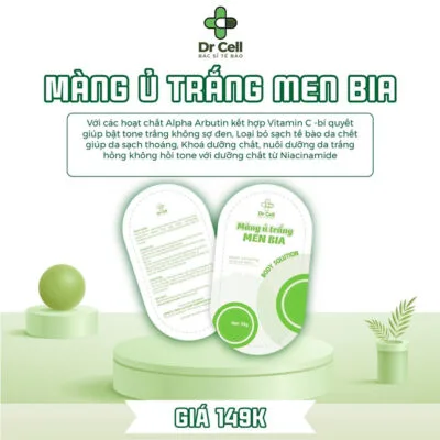 Màng Ủ Trắng Men Bia Dr Cell Ủ Trắng Da Toàn Thân 7 Màng Ủ Trắng Men Bia Dr Cell Trắng Ngay Lần Đầu Sử Dụng