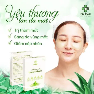 Nạ Mắt Thạch Collagen Dr Cell Chiết Xuất Lô Hội Nha Đam