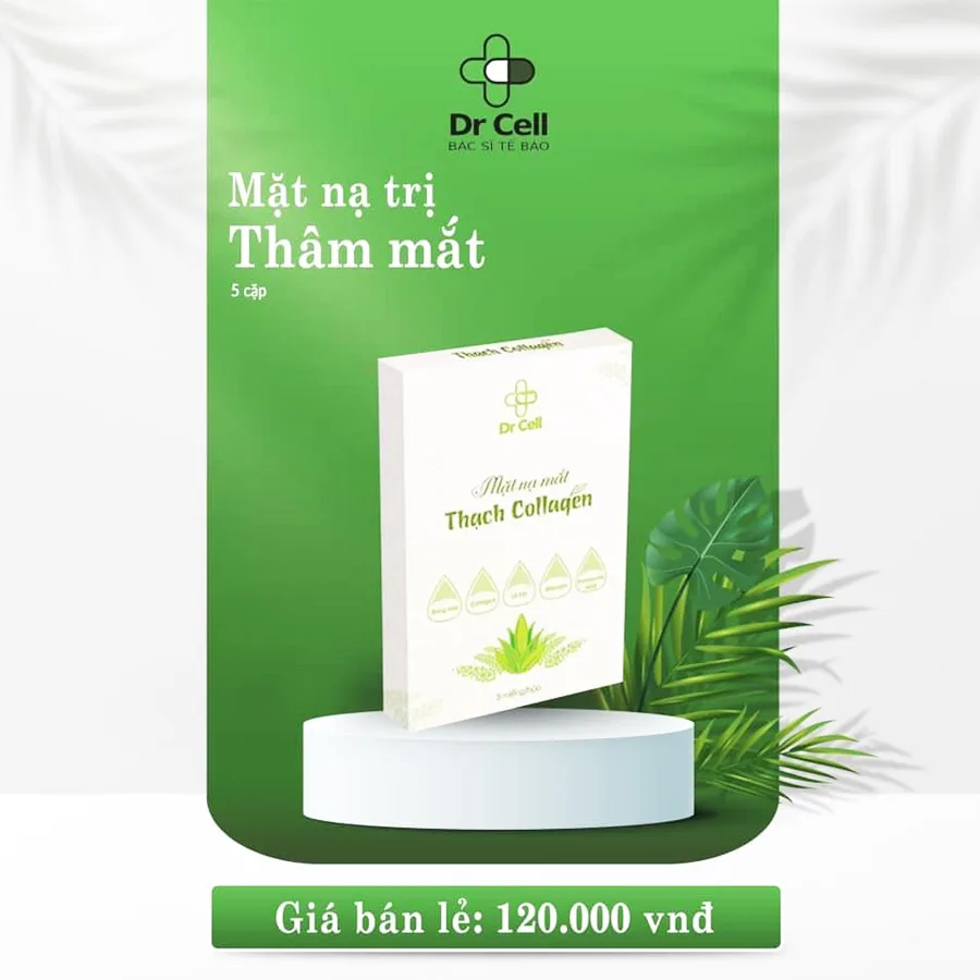 Nạ Mắt Thạch Collagen Dr Cell  Làm Mờ Thâm, Mờ Nhăn, Chống Lão Hóa