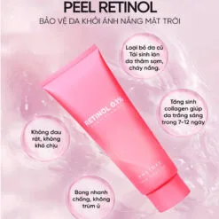 Peel Retinol 1% HM Store - Bong, tái tạo da sau 7 ngày