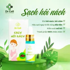 Sạch hôi nách Dr Cell - Dứt điểm mùi hôi nách, hôi chân