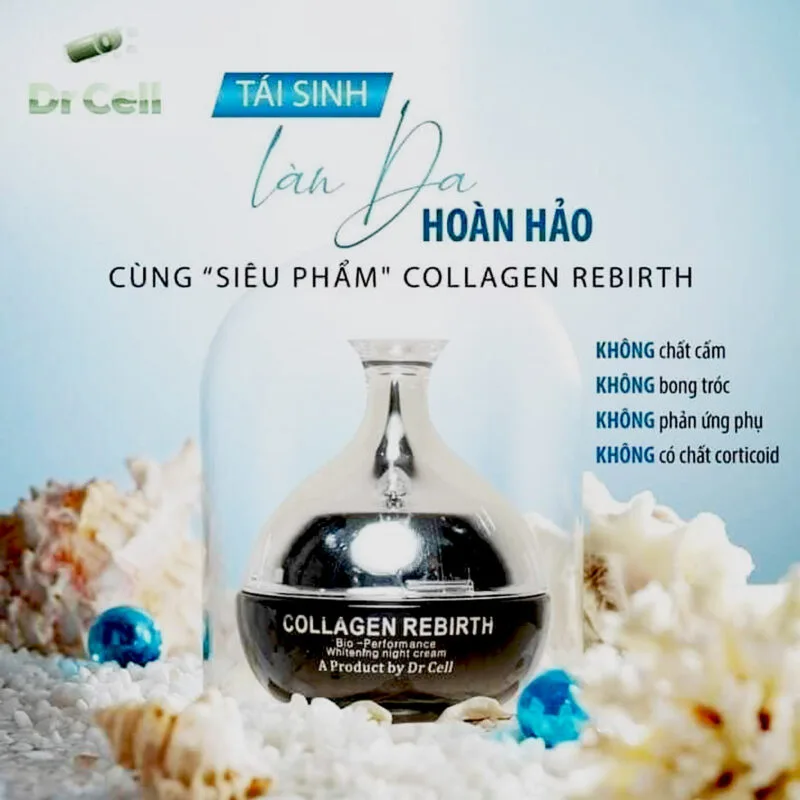Kem Collagen Rebirth Dr Cell Có Kết Cấu Mịn, Thấm Nhanh
