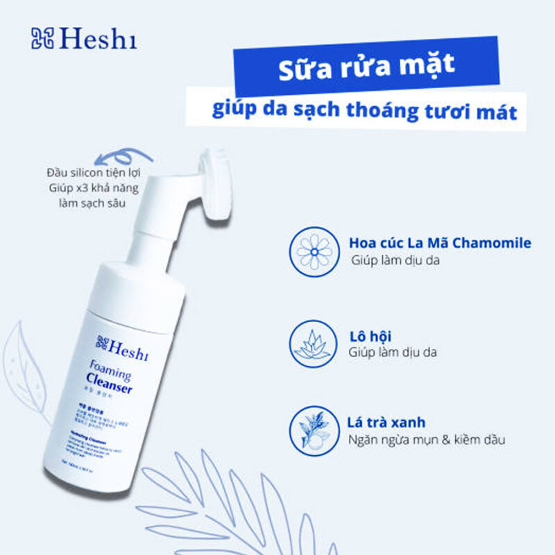 sữa rửa mặt heshi
