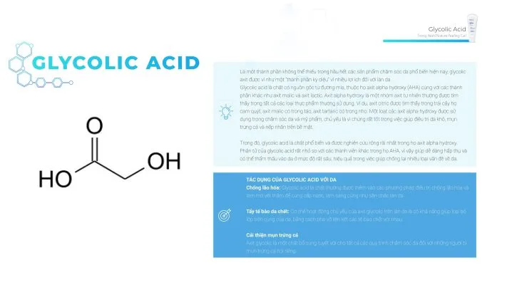 Glycolic Acid Và Công Dụng Tẩy Tế Bào Chết