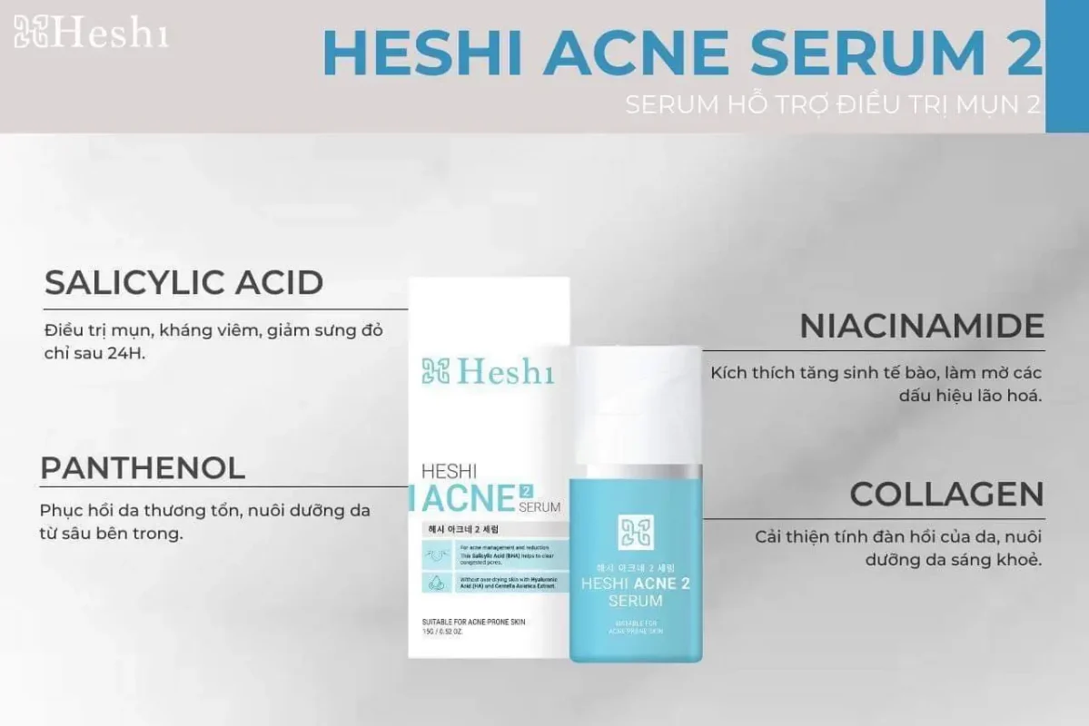Thành phần serum trị mụn acne