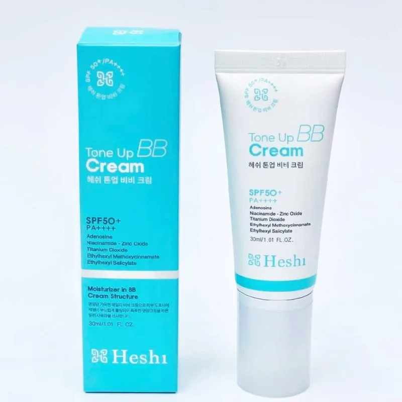 Heshi Tone Up Bb Cream 5In1 Chống Nắng, Kiềm Dầu Tốt, Tạo Nền Căng Bóng, Dưỡng Ẩm 