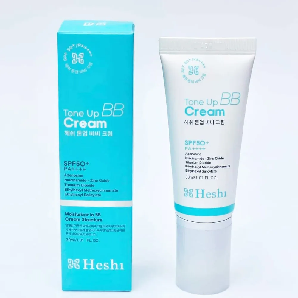 Heshi Tone Up Bb Cream 5In1 Mờ Đóm Nâu, Tạo Nền Căng Bóng, Kiềm Dầu, Chỉ Số Chống Nắng Vượt Trội Spf 50+ Pa++++