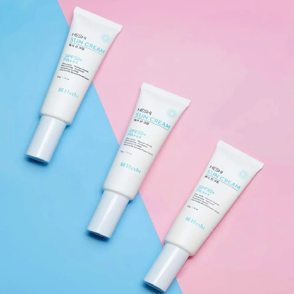Kem Chống Nắng Heshi Sun Cream Chỉ Số Chống Nắng Vượt Trội Spf 50+/ Pa+++  Ảnh 4