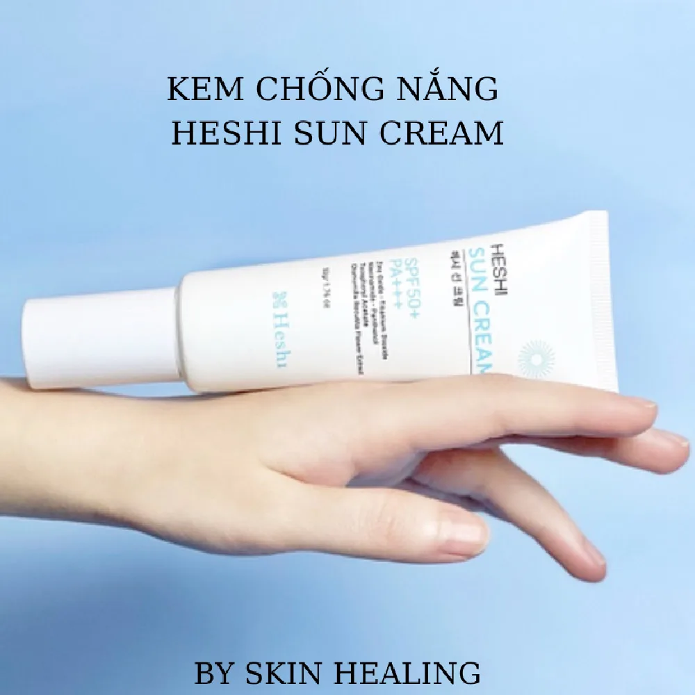 Kem Chống Nắng Heshi Sun Cream Chỉ Số Chống Nắng Vượt Trội Spf 50+/ Pa+++  Ảnh 3
