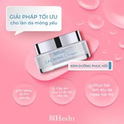 Kem Dưỡng Heshi Calming Cream Nuôi Dưỡng, Phục Hồi Da Tổn Thương 7 Kem Calming Heshi Giải Pháp Phục Hồi Tối Ưu Dành Cho Da Nhạy Cảm