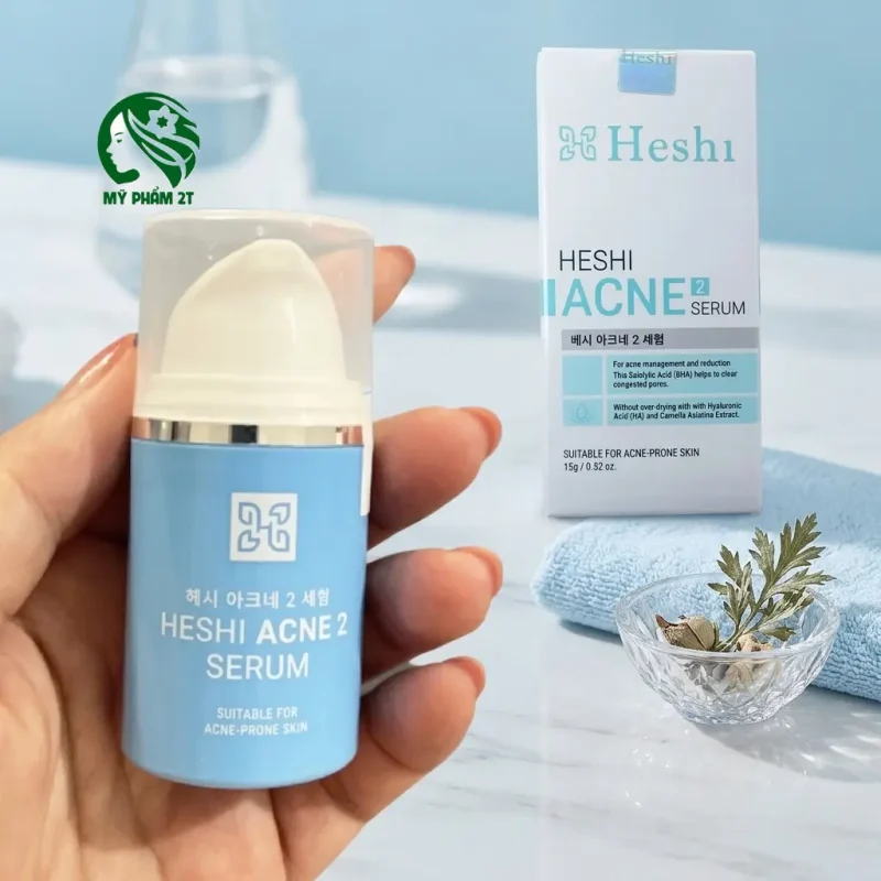 Serum Trị Mụn Heshi Acne 2 Chính Hãng  Đặc Trị Mụn Cứng Đầu