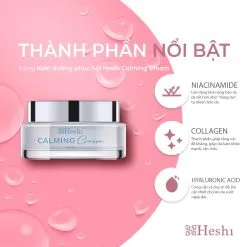 Kem Dưỡng Heshi Calming Cream Nuôi Dưỡng, Phục Hồi Da Tổn Thương 6 Thành Phần Nổi Bật Trong Kem Dưỡng Phục Hồi Calming Cream Heshi