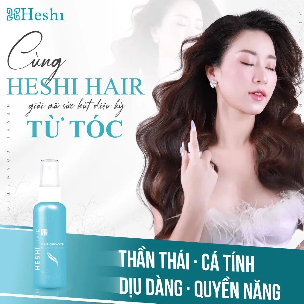 Xịt Dưỡng Tóc Heshi Hair Growth Kích Thích Mọc Tóc  Ảnh 2