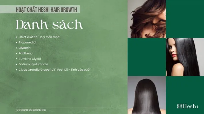 Xịt Dưỡng Tóc Heshi Hair Growth Kích Thích Mọc Tóc 2