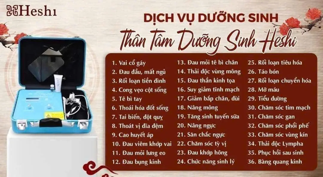 Công Nghệ Máy Thân Tâm Dưỡng Sinh Heshi Hỗ Trợ Điều Trị Những Bệnh Lý Nào?