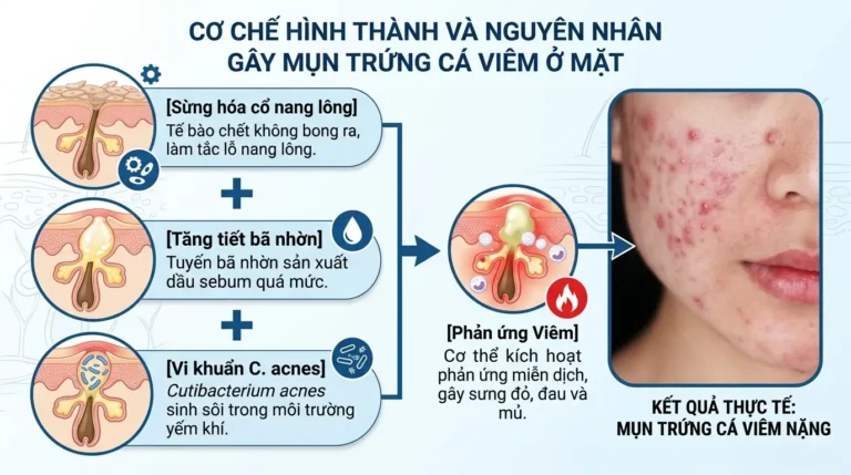 Mụn Viêm Mụn Trứng Cá Ở Mặt: Nguyên Nhân &Amp;Amp; Cách Trị Tại Nhà Chuẩn Y Khoa