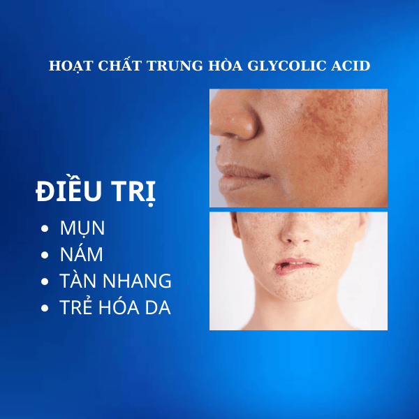 Hoạt Chất Trung Hòa Glycolic Acid Điều Trị Mụn Nám, Trẻ Hóa Da