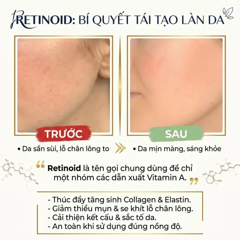 Retinoid Và Các Ứng Dụng Trong Làm Đẹp Chuẩn Y Khoa 1 Retinoid Là Gì Và Tác Dụng Tái Tạo Da Mịn Màng Khỏe Mạnh