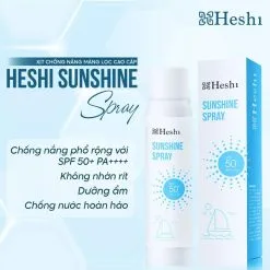 Xịt chống nắng phỗ rộng heshi Sunshine Spray