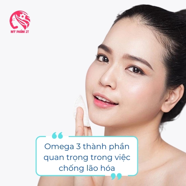 Omega 3 là một thành phần quan trọng trong việc chống lão hóa