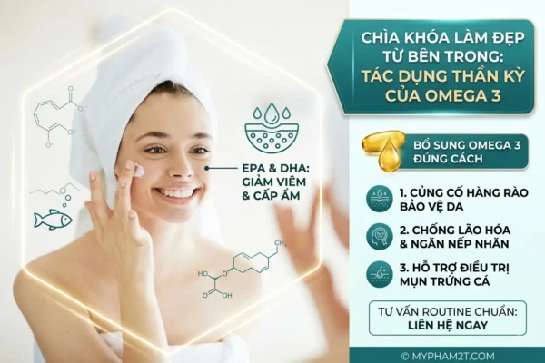 Thành Phần Omega 3 Trong Làm Đẹp Giúp Chống Lão Hóa, Giảm Mụn Và Củng Cố Hàng Rào Bảo Vệ Da