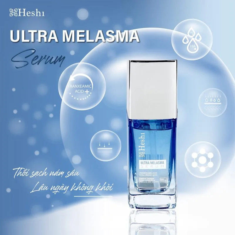 Serum Trị Nám Heshi Ultra Melasma Sáng Da, Giảm Thâm Nám Và Cải Thiện Độ Đàn Hồi Da 2