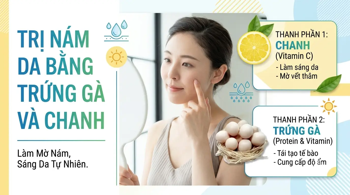 Trị Nám Da Bằng Trứng Gà Có Thực Sự Hiệu Quả 5 Trị Nám Da Bằng Trứng Gà Và Chanh – Công Thức Làm Mờ Nám Sáng Da Tự Nhiên Với Vitamin C Và Protein