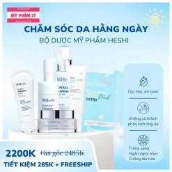 Bộ dược mỹ phẩm heshi chăm sóc da hằng ngày