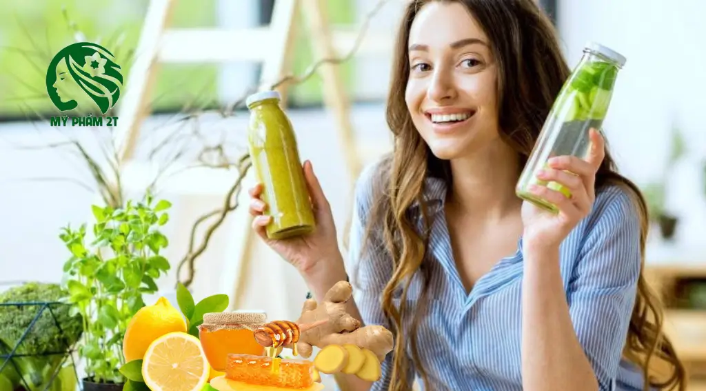 Detox thanh lọc cơ thể chanh, mật ong và gừng