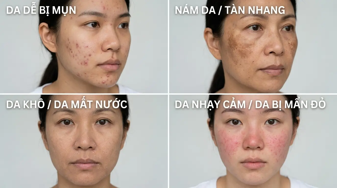 Quy Trình Skincare Chuẩn Các Bước Cơ Bản Cho Làn Da Khỏe 14 Điều Chỉnh Quy Trình Skincare Chuẩn Theo 4 Vấn Đề Da Phổ Biến: Mụn, Nám, Khô Và Nhạy Cảm