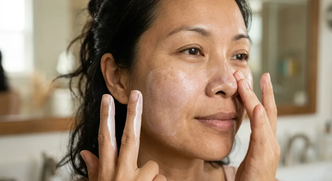 Skincare Cho Da Bị Nám: Chọn Hoạt Chất Và Routine Theo Da 4 Kết Hợp Sunscreen Khi Trị Nám, Thoa Đủ 2 Đốt Ngón Tay