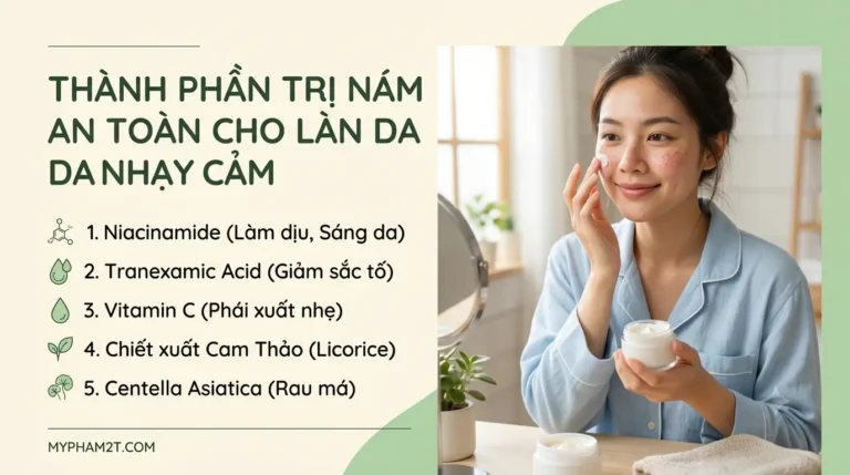 Thành Phần Trị Nám An Toàn Cho Làn Da Nhạy Cảm