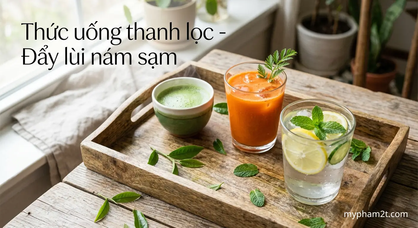 Thức Uống Thanh Lọc Hỗ Trợ Thực Phẩm Trị Nám – Trà Xanh, Nước Ép Cà Rốt Và Nước Chanh