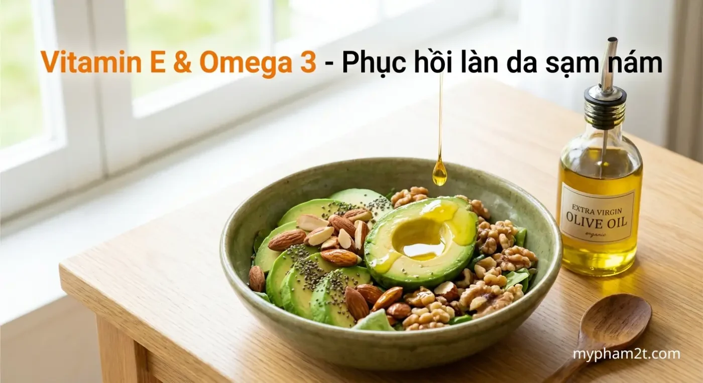 Thực Phẩm Giàu Vitamin E Và Omega3 Phục Hồi Làn Da Sạm Nám – Bơ, Hạnh Nhân, Óc Chó