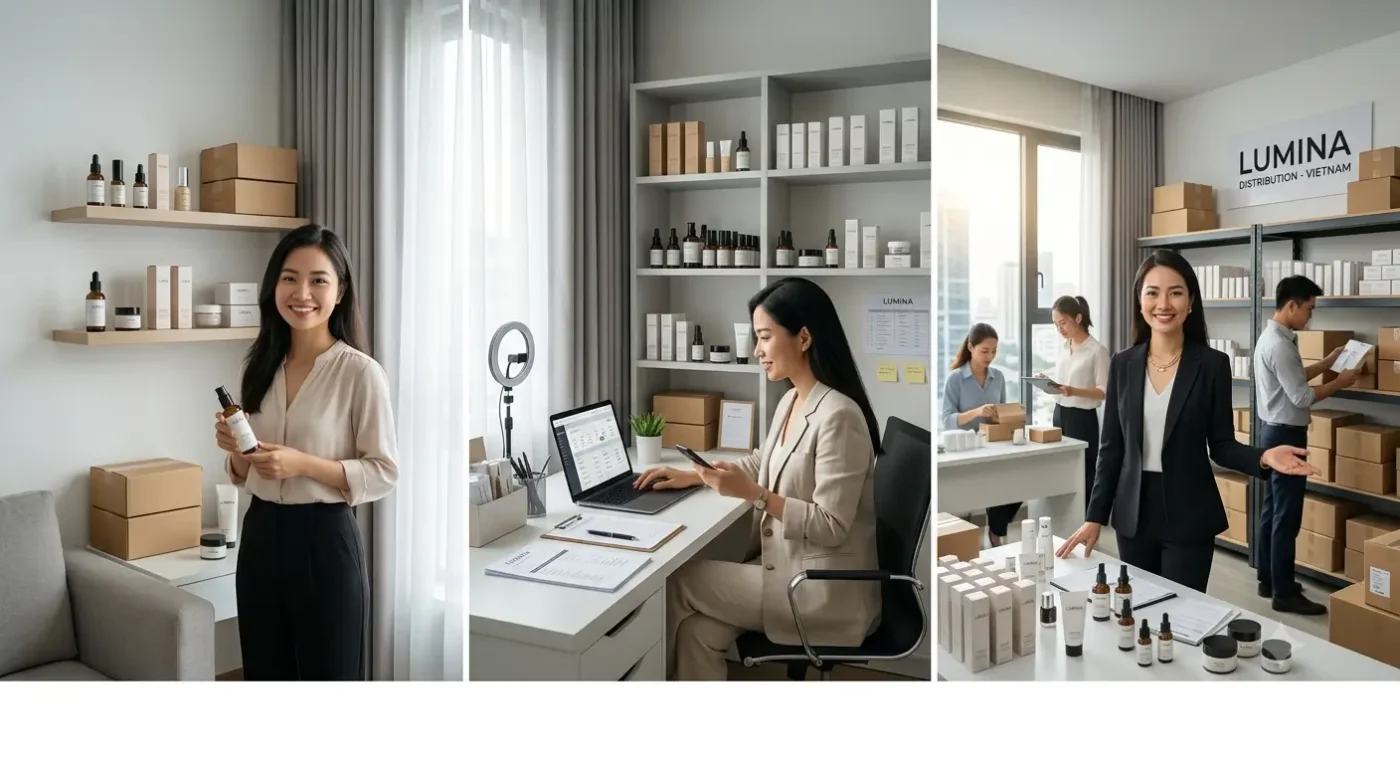 Xây Dựng Thương Hiệu Bắt Đầu Kinh Doanh Mỹ Phẩm 6 Xây Dựng Thương Hiệu Kinh Doanh Mỹ Phẩm Qua 3 Giai Đoạn Từ Đại Lý Nhỏ Đến Nhà Phân Phối