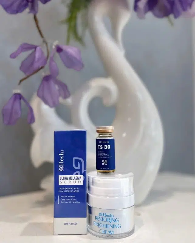 Bộ Ba Kỹ Thuật Trị Nám Sáng Da Dược Mỹ Phẩm Heshi