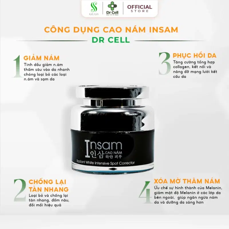 Công dụng của cao nám insam Dr Cell