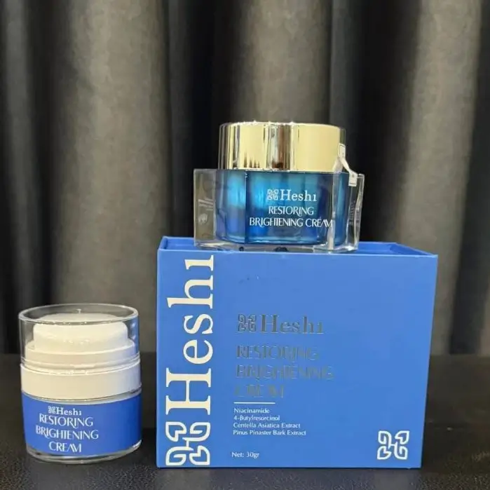 Bộ sản phẩm Heshi Restoring Brightening Cream chính hãng dưỡng sáng da, giảm thâm nám